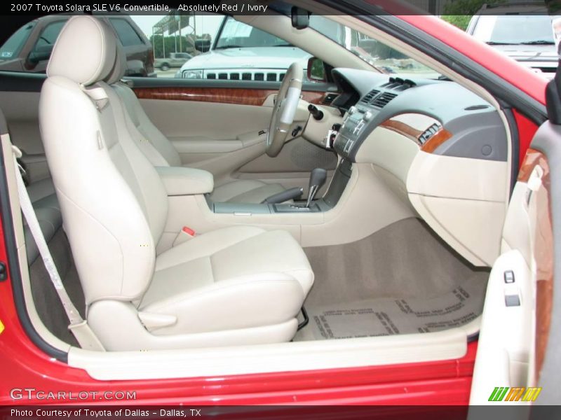 Absolutely Red / Ivory 2007 Toyota Solara SLE V6 Convertible