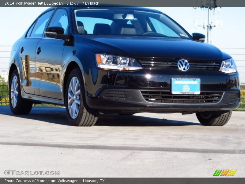 Black / Titan Black 2014 Volkswagen Jetta SE Sedan