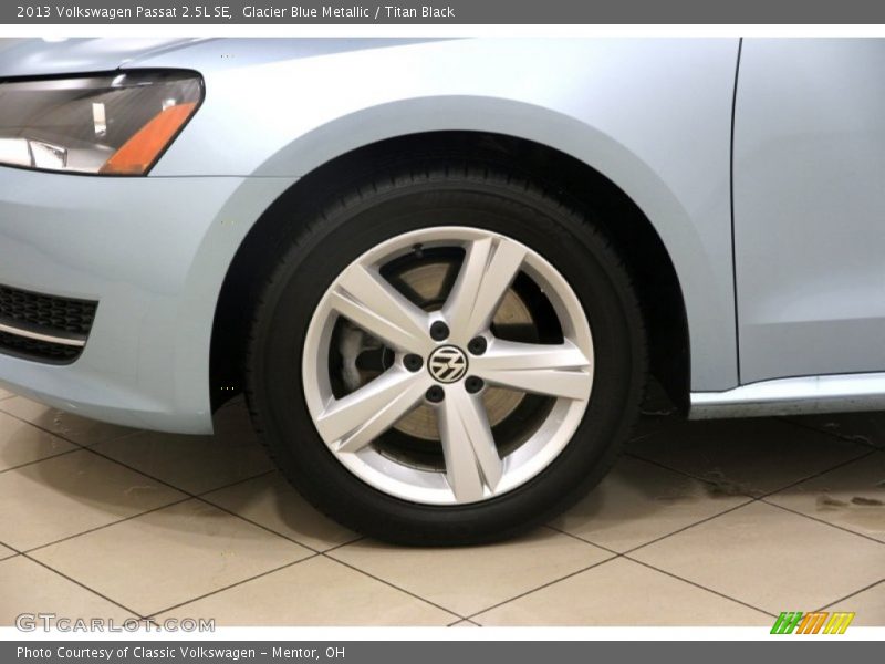 Glacier Blue Metallic / Titan Black 2013 Volkswagen Passat 2.5L SE