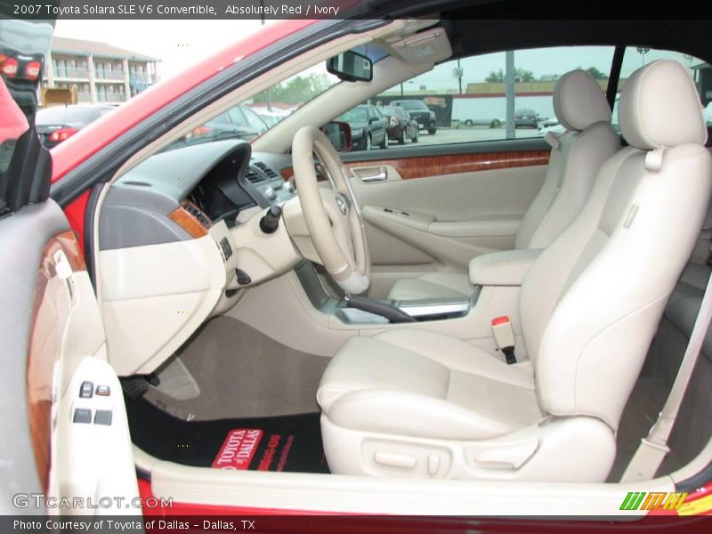 Absolutely Red / Ivory 2007 Toyota Solara SLE V6 Convertible