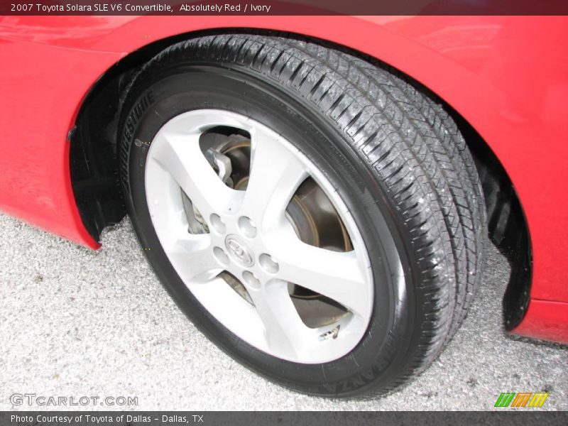 Absolutely Red / Ivory 2007 Toyota Solara SLE V6 Convertible