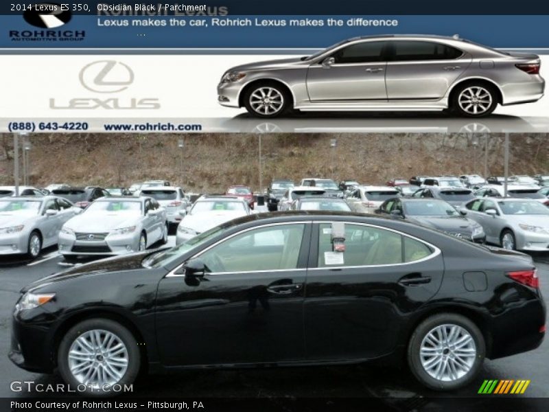 Obsidian Black / Parchment 2014 Lexus ES 350