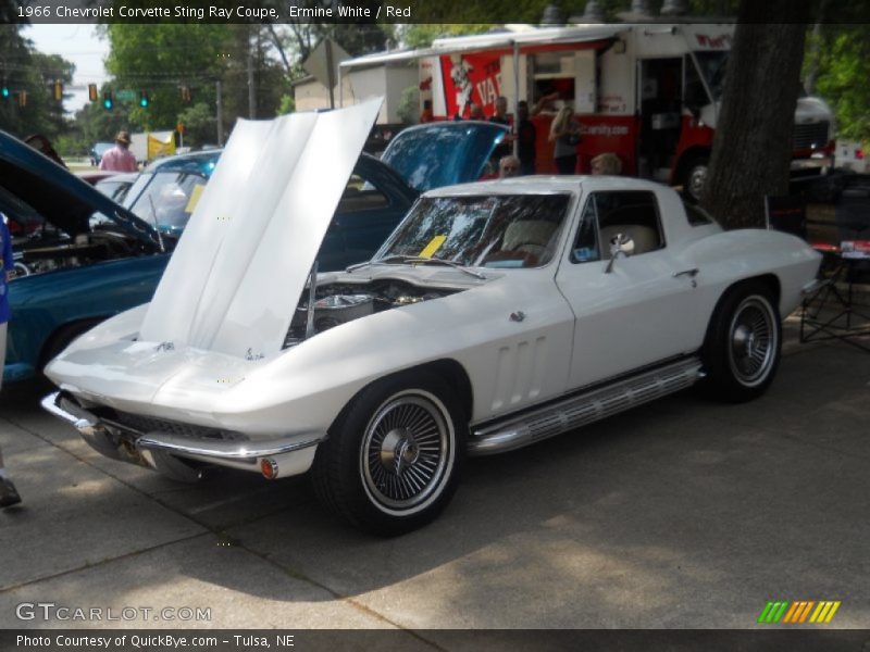 Ermine White / Red 1966 Chevrolet Corvette Sting Ray Coupe