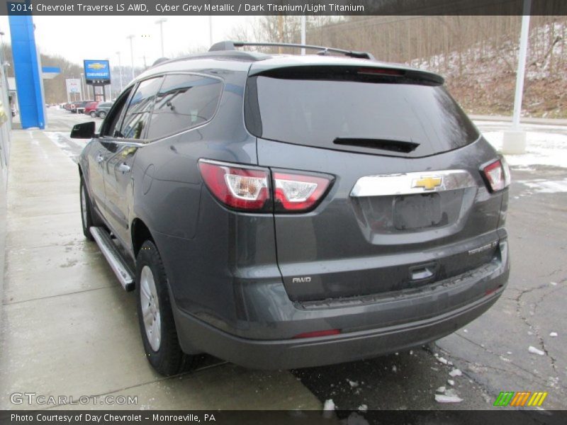 Cyber Grey Metallic / Dark Titanium/Light Titanium 2014 Chevrolet Traverse LS AWD