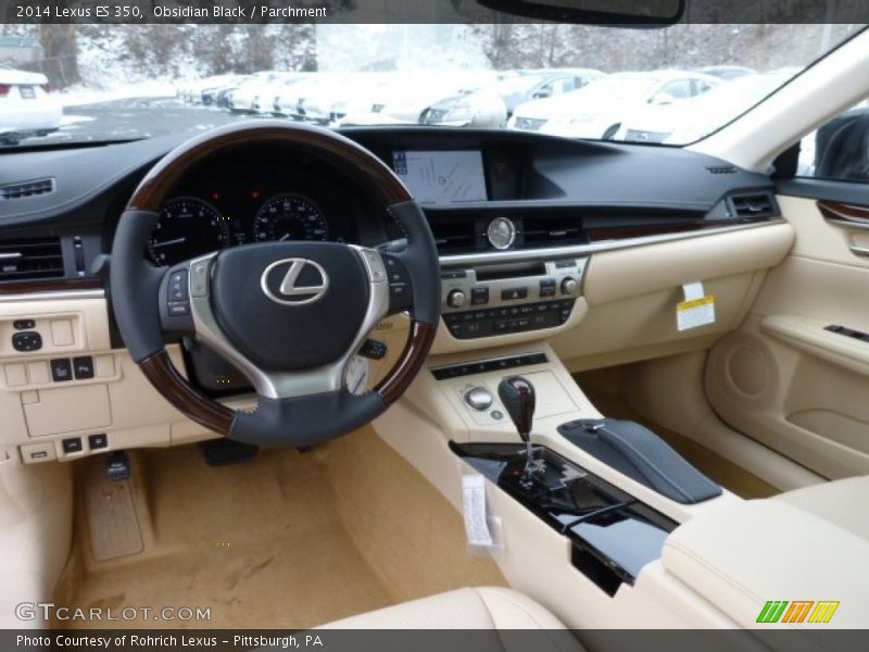 Obsidian Black / Parchment 2014 Lexus ES 350