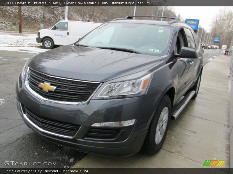 Cyber Grey Metallic / Dark Titanium/Light Titanium 2014 Chevrolet Traverse LS AWD