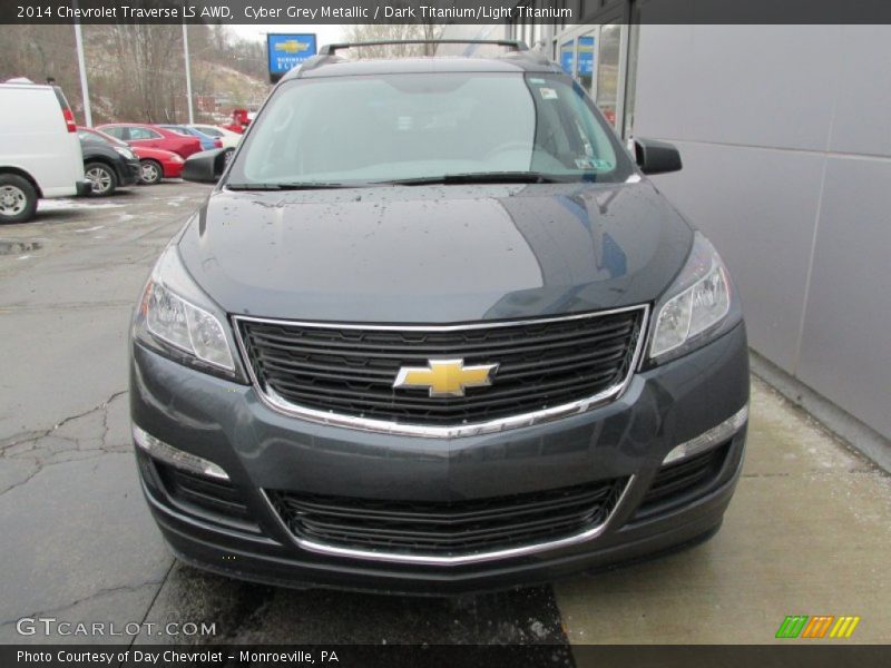 Cyber Grey Metallic / Dark Titanium/Light Titanium 2014 Chevrolet Traverse LS AWD