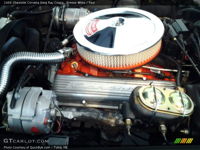 Ermine White / Red 1966 Chevrolet Corvette Sting Ray Coupe