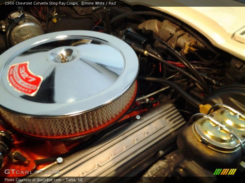 Ermine White / Red 1966 Chevrolet Corvette Sting Ray Coupe