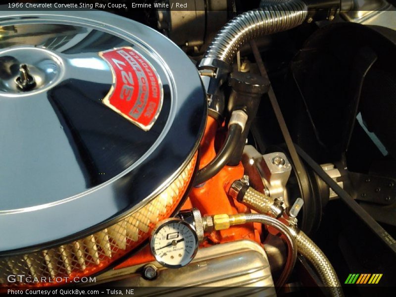 Ermine White / Red 1966 Chevrolet Corvette Sting Ray Coupe