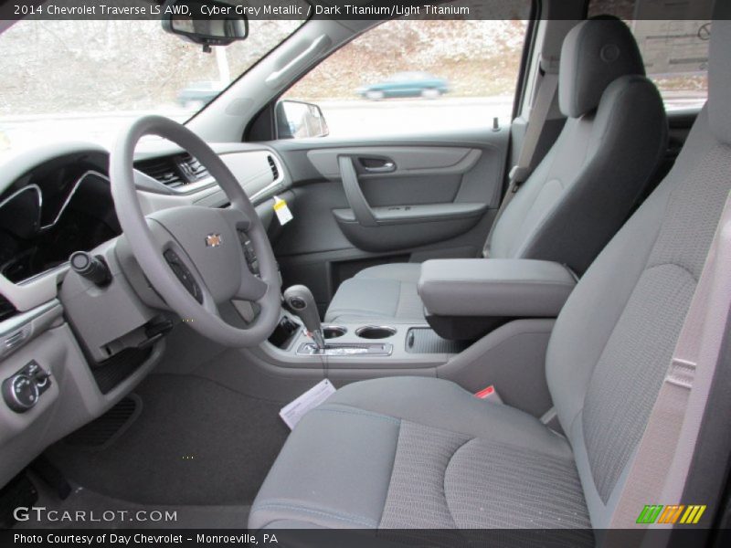 Cyber Grey Metallic / Dark Titanium/Light Titanium 2014 Chevrolet Traverse LS AWD