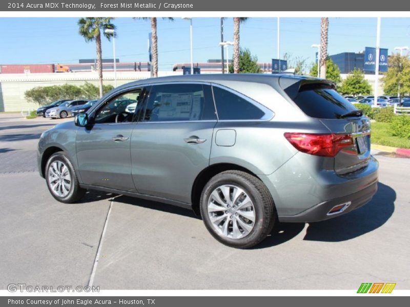 Forest Mist Metallic / Graystone 2014 Acura MDX Technology