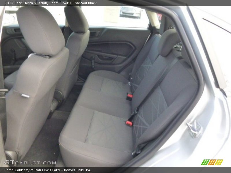 Ingot Silver / Charcoal Black 2014 Ford Fiesta S Sedan