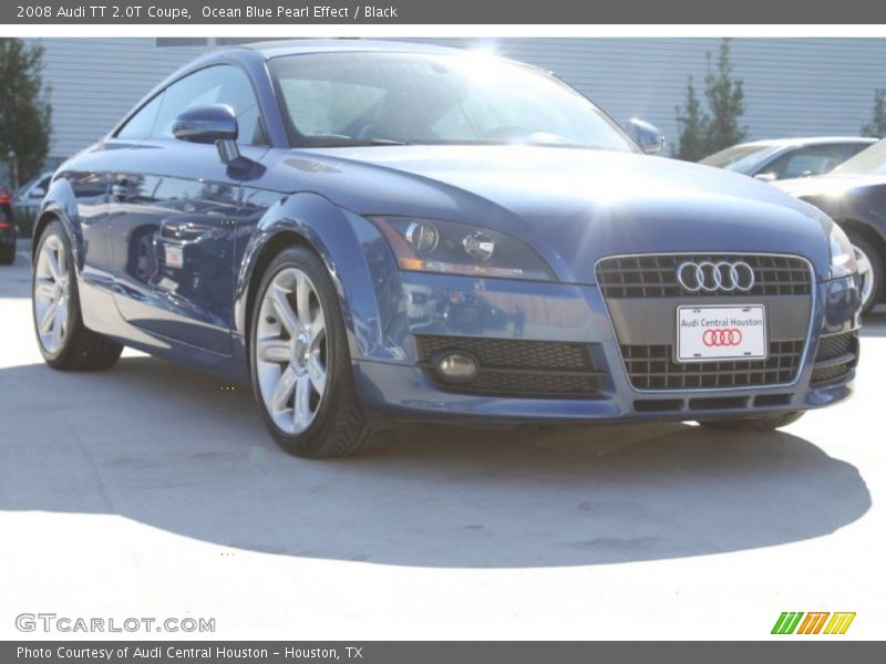 Ocean Blue Pearl Effect / Black 2008 Audi TT 2.0T Coupe