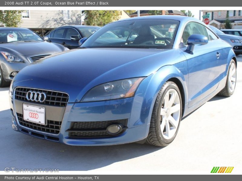 Ocean Blue Pearl Effect / Black 2008 Audi TT 2.0T Coupe