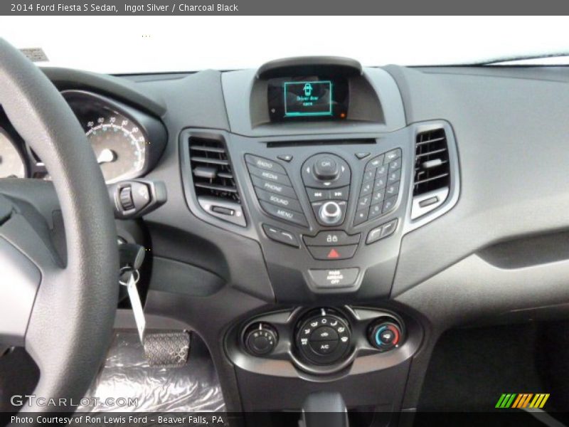Ingot Silver / Charcoal Black 2014 Ford Fiesta S Sedan