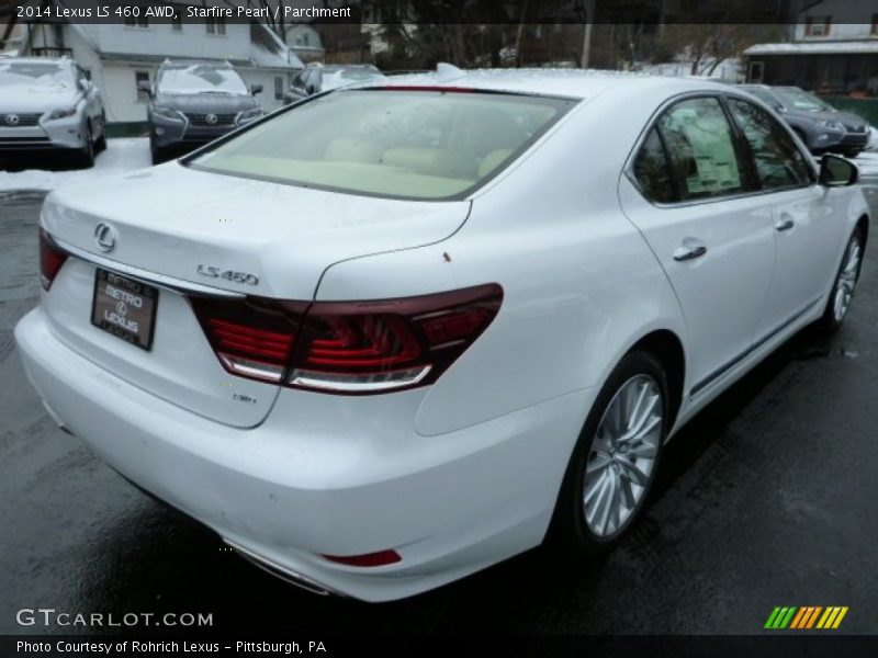 Starfire Pearl / Parchment 2014 Lexus LS 460 AWD