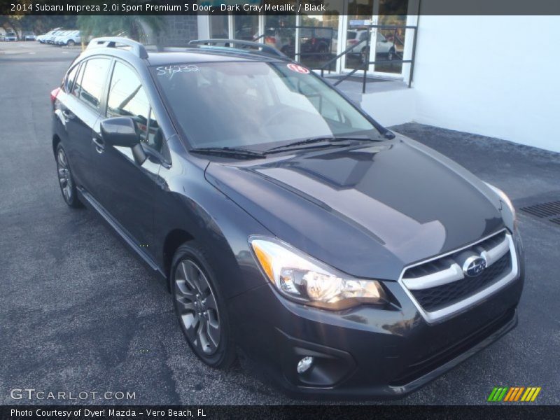 Dark Gray Metallic / Black 2014 Subaru Impreza 2.0i Sport Premium 5 Door