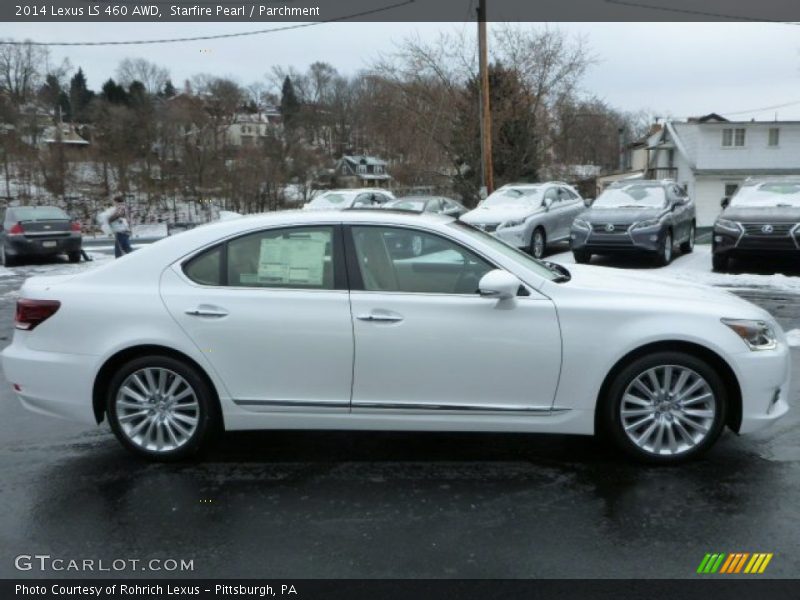 Starfire Pearl / Parchment 2014 Lexus LS 460 AWD