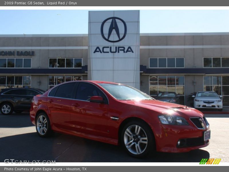 Liquid Red / Onyx 2009 Pontiac G8 Sedan