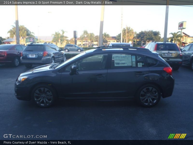 Dark Gray Metallic / Black 2014 Subaru Impreza 2.0i Sport Premium 5 Door