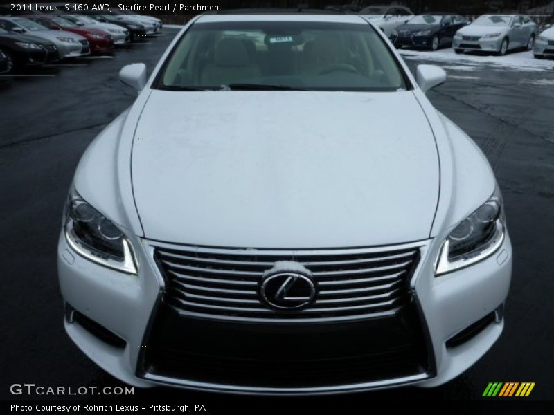 Starfire Pearl / Parchment 2014 Lexus LS 460 AWD