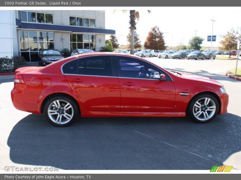 Liquid Red / Onyx 2009 Pontiac G8 Sedan