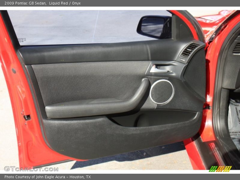 Liquid Red / Onyx 2009 Pontiac G8 Sedan
