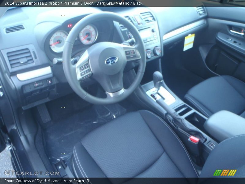 Dark Gray Metallic / Black 2014 Subaru Impreza 2.0i Sport Premium 5 Door