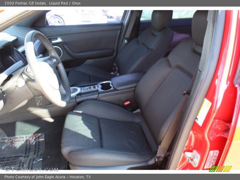 Liquid Red / Onyx 2009 Pontiac G8 Sedan