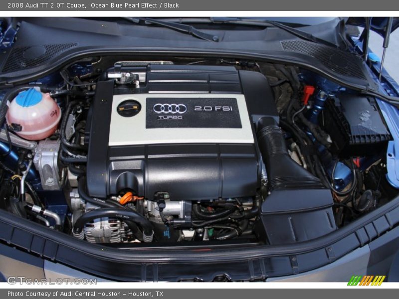 Ocean Blue Pearl Effect / Black 2008 Audi TT 2.0T Coupe