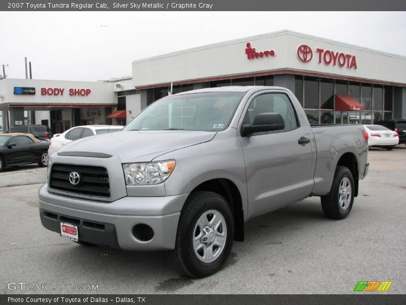Silver Sky Metallic / Graphite Gray 2007 Toyota Tundra Regular Cab