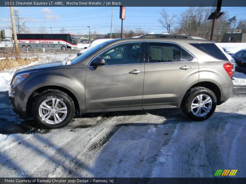 Mocha Steel Metallic / Jet Black 2011 Chevrolet Equinox LT AWD