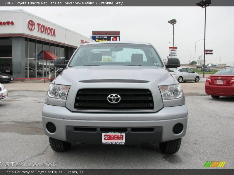 Silver Sky Metallic / Graphite Gray 2007 Toyota Tundra Regular Cab