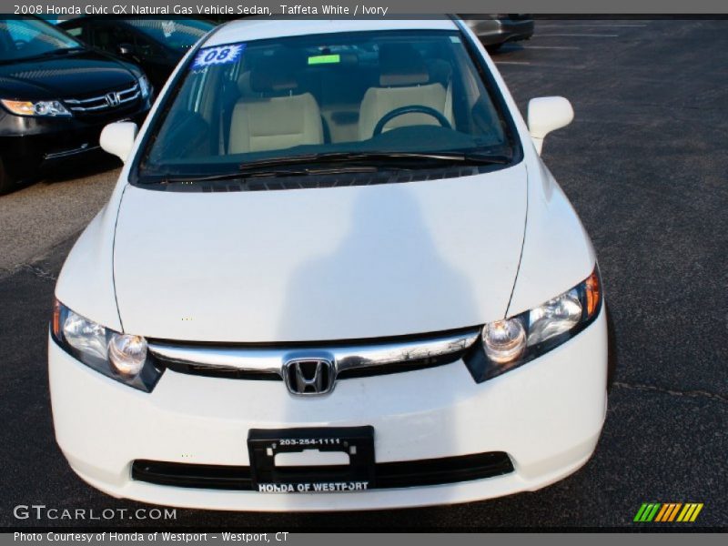 Taffeta White / Ivory 2008 Honda Civic GX Natural Gas Vehicle Sedan