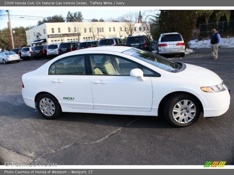 Taffeta White / Ivory 2008 Honda Civic GX Natural Gas Vehicle Sedan