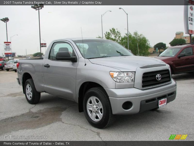 Silver Sky Metallic / Graphite Gray 2007 Toyota Tundra Regular Cab