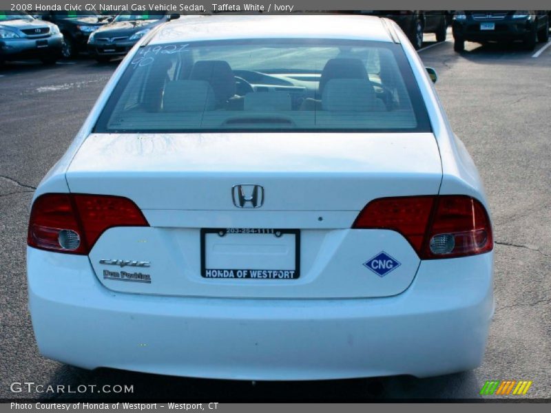 Taffeta White / Ivory 2008 Honda Civic GX Natural Gas Vehicle Sedan