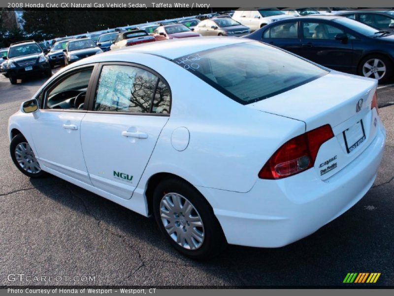 Taffeta White / Ivory 2008 Honda Civic GX Natural Gas Vehicle Sedan