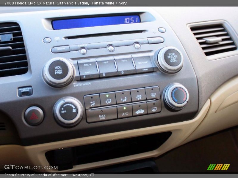 Controls of 2008 Civic GX Natural Gas Vehicle Sedan