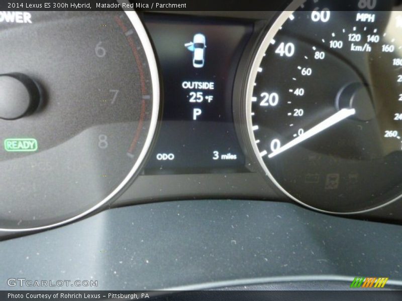 Matador Red Mica / Parchment 2014 Lexus ES 300h Hybrid