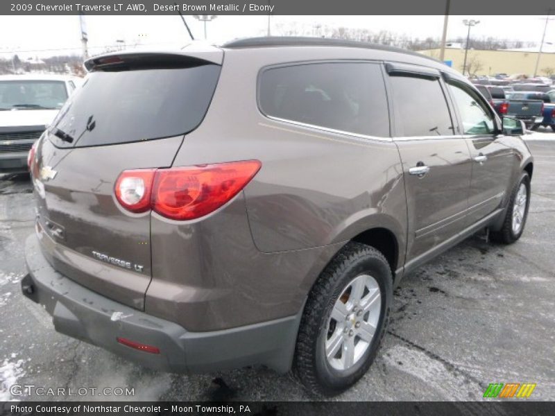 Desert Brown Metallic / Ebony 2009 Chevrolet Traverse LT AWD