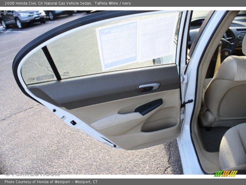 Taffeta White / Ivory 2008 Honda Civic GX Natural Gas Vehicle Sedan