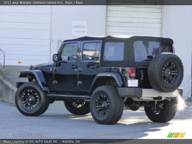 Black / Black 2013 Jeep Wrangler Unlimited Sahara 4x4