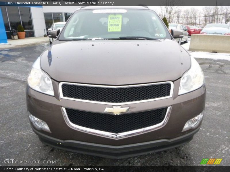 Desert Brown Metallic / Ebony 2009 Chevrolet Traverse LT AWD