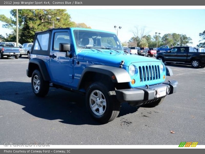 Cosmos Blue / Black 2012 Jeep Wrangler Sport 4x4