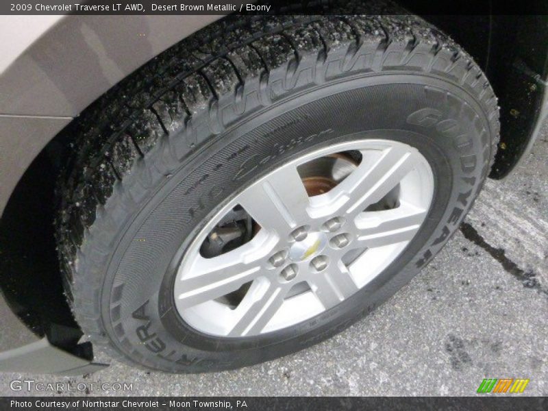 Desert Brown Metallic / Ebony 2009 Chevrolet Traverse LT AWD