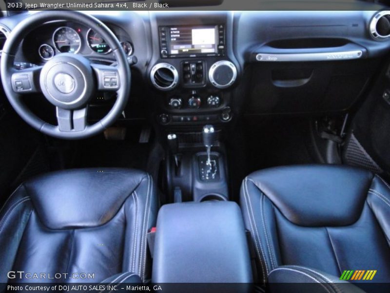 Black / Black 2013 Jeep Wrangler Unlimited Sahara 4x4