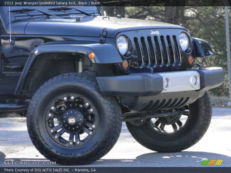 Black / Black 2013 Jeep Wrangler Unlimited Sahara 4x4