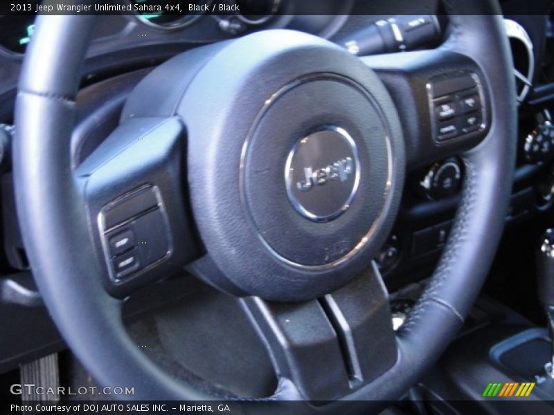 Black / Black 2013 Jeep Wrangler Unlimited Sahara 4x4